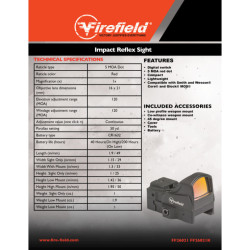 Point Rouge Impact Mini Reflex Sight FIREFIELD